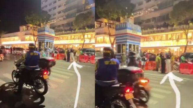 Polisi Tunggu di Seberang, Dua Gadis Tak Berkutik Gagal Beraksi Catwalk di Zebra Cross, Publik: Liatin Aja Pak!