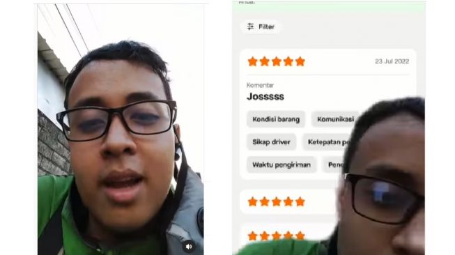 Viral Ojol Kesal Meski Sudah Diberi Bintang 5 dan Dikomentari Jos Oleh Customer, Ini Sebabnya