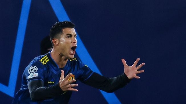 Penyerang Manchester United, Cristiano Ronaldo. [JOSE JORDAN / AFP]