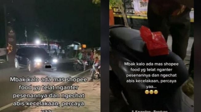 Driver Ojol Kecelakaan saat Antar Makanan, Warganet Beri Nasihat Begini ke Pemesan