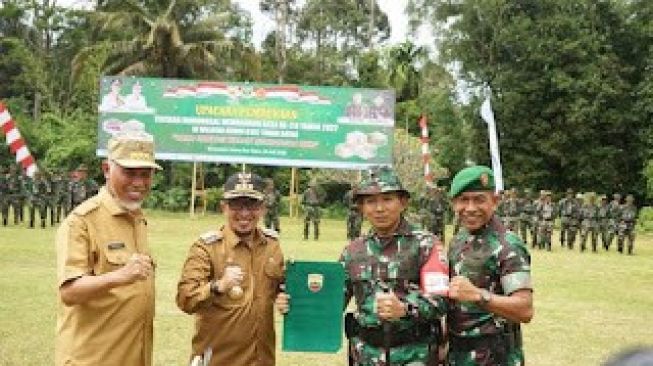 TMMD ke 114 Tahun 2022 di Nagari Batu Bulek Dibuka Gubernur Sumbar