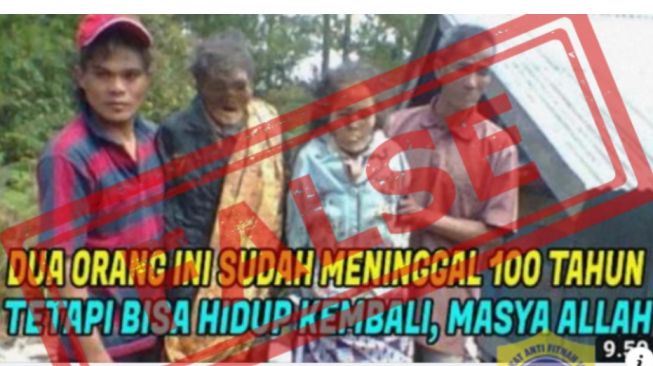 CEK FAKTA: Benarkah 2 Orang Ini Hidup Kembali Setelah 100 Tahun