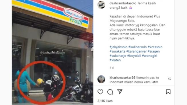 Video: Dipuji Warganet, Wanita Ini Mau Jaga Motor Orang Lain karena Kuncinya Ketinggalan