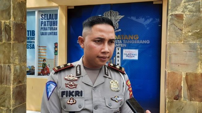 Kasat Lantas Polresta Tangerang, Kompol Fikri Ardiyansyah. [ANTARA/Azmi Samsul Maarif]