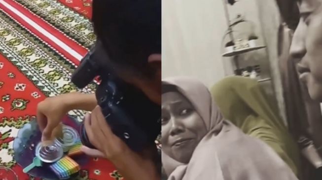 Motret Sambil Nyomot Makanan, Aksi Fotografer Ini Diketawain Ibu-ibu