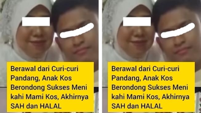 Jodoh Tak Pandang Usia! Viral Kisah Wanita 24 Tahun Lebih Tua Dinikahi Mantan Anak Kosnya, Tuai Pro Kontra
