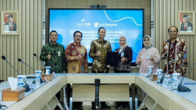 Bank BJB Tandatangani PKS Penyertaan Modal KUB ke Bank Bengkulu