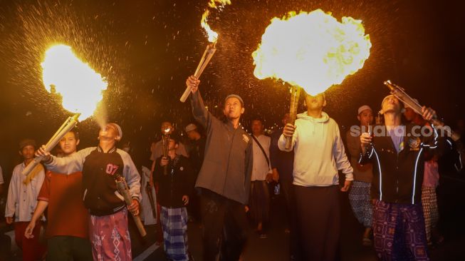 Pawai Obor Rayakan Tahun Baru Islam di Jakarta