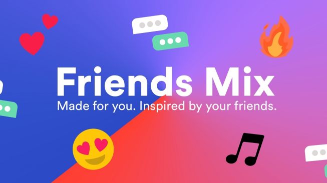 Fitur baru Spotify, Friends Mix. [Spotify]