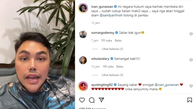 Ivan Gunawan bakal laporkan akun yang memojokkan namanya [Instagram/@ivan_gunawan]