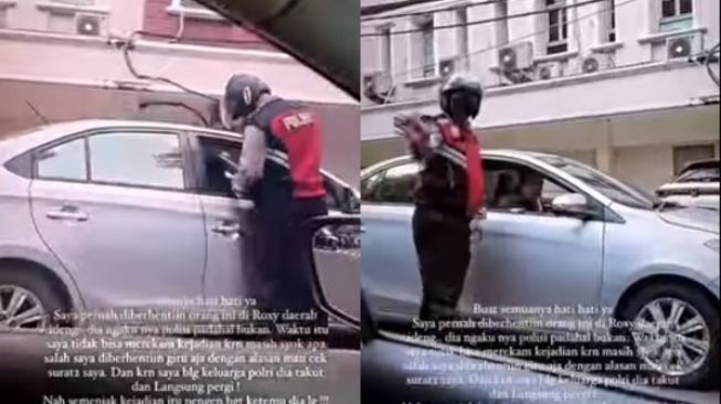 Beredar Video Diduga Polisi Gadungan Menilang dan Minta Surat-Surat Pengendara di Jakarta Pusat, Publik Diminta Waspada