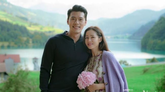 Hyun Bin (kiri) dan Son Ye Jin (kanan). [Twitter/ tvN]