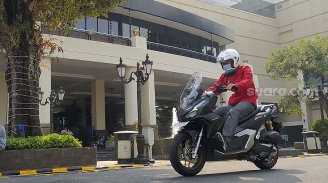 Test ride New Honda ADV 160 di Ambarrukmo Plaza, Yogyakarta (Suara.com/Gagah Radhitya WIdiaseno)