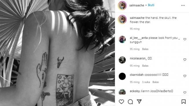 Potret tato anak kembar Titi DJ, Salma dan Salwa [Instagram/@salmaache]