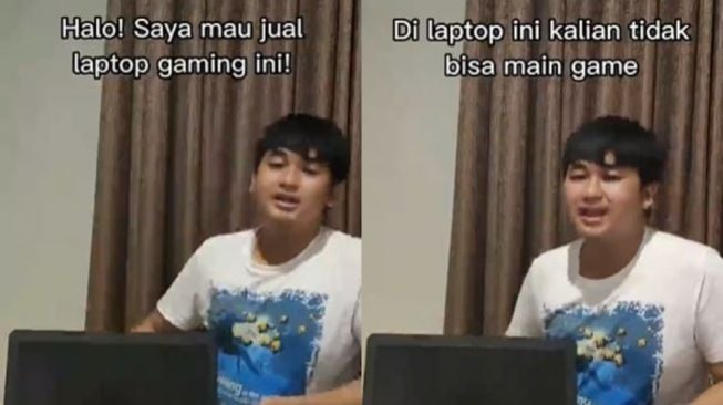 Viral Pria Jual Laptop, Promosinya Pakai Skill Roasting soal Kominfo Blokir Situs