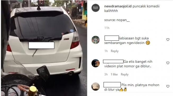 Wiper Honda Jazz beralih fungsi (Instagram)