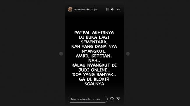 Postingan Deddy Corbuzier. [Instagram]