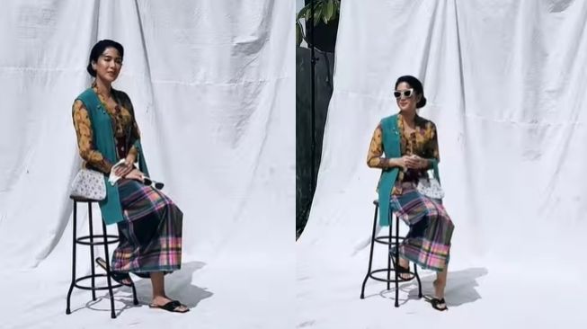 OOTD Dian Sastro Pakai Kebaya Murah Meriah (Instagram/@therealdisastr)