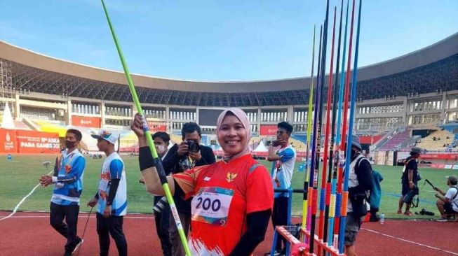 Berhasil Raih Jarak 23,8 Meter, Atlet Lempar Lembing Kalsel Sabet Emas di ASEAN Para Games 2022