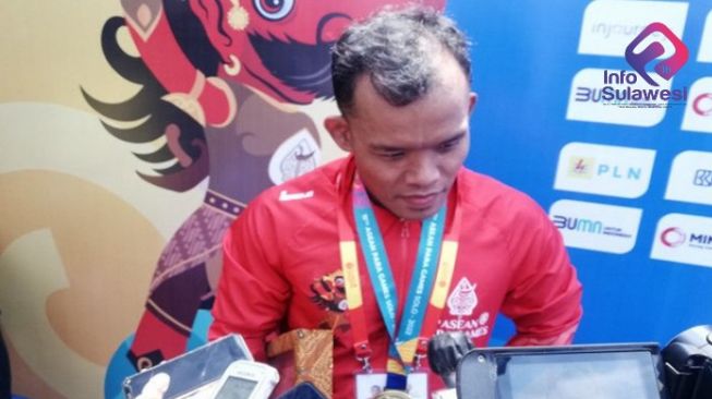 Perenang Difabel Aris Wibawa Persembahkan Emas untuk HUT RI ke 77