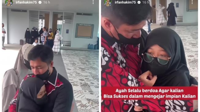 Momen Irfan Hakim lepas kepergian putri kembarnya (Instagram/@irfanhakim75)