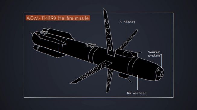 5 Fakta Rudal Hellfire R9X yang Tewaskan Pemimpin Al Qaeda, Ini Spesifikasinya