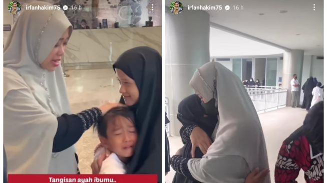 Momen Irfan Hakim lepas kepergian putri kembarnya (Instagram/@irfanhakim75)
