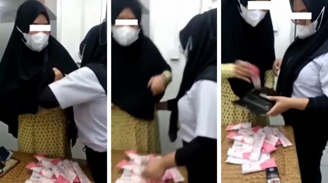 Emak-emak Tertangkap Basah Sembunyikan Kosmetik Curian di Dalam Gamis, Netizen Geram: Duh Malu Sama Hijab