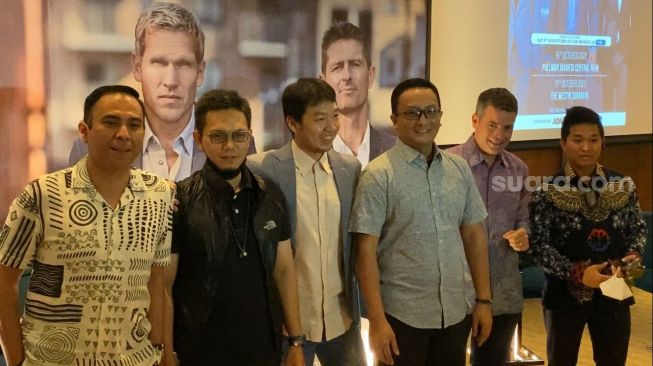 Konferensi pers Konser Michael Learns To Rock di Hotel Pullman, Jakarta Barat, Rabu (3/8/2022). [Adiyoga Priyambodo/Suara.com]