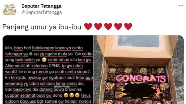 Viral Cerita Haru Dapat Kue hingga Ucapan Selamat dari Tetangganya Setelah Lolos CPNS, Publik: Kenapa Tetanggaku Beda?