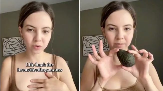 Viral di TikTok, Perempuan Ini Punya Cara Unik Atasi Payudara Besar Sebelah Dengan Alpukat