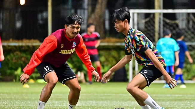 Kebersamaan Ibnu Jamil dan Anaknya Dhofin Maulana (Instagram/@jakarta69fc)