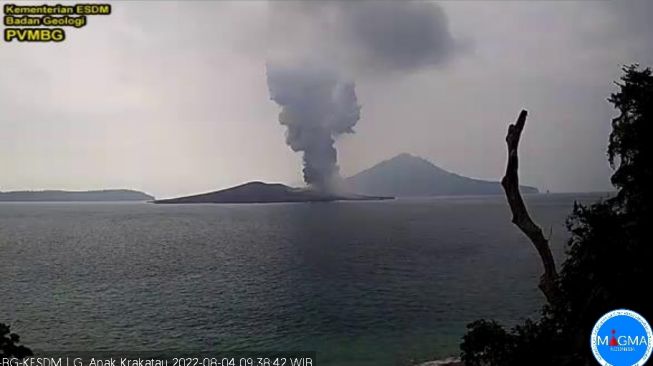 Gunung Anak Krakatau Kembali Erupsi