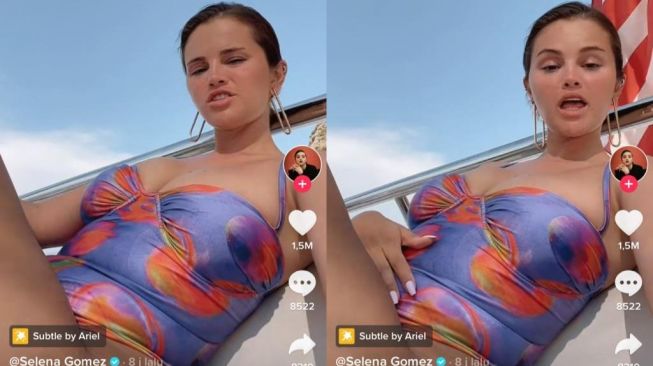 Pamer Perut Buncit, Selena Gomez Promosikan Bentuk Perut Normal di TikTok