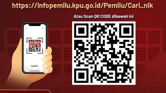 Scan QR Code untuk memeriksa keanggotaan partai politik [SuaraSulsel.id/KPU]