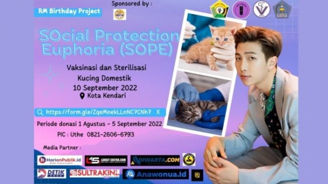 Siapkan Kucingmu! BTS Army Kendari akan Vaksinasi dan Sterilisasi Kucing 