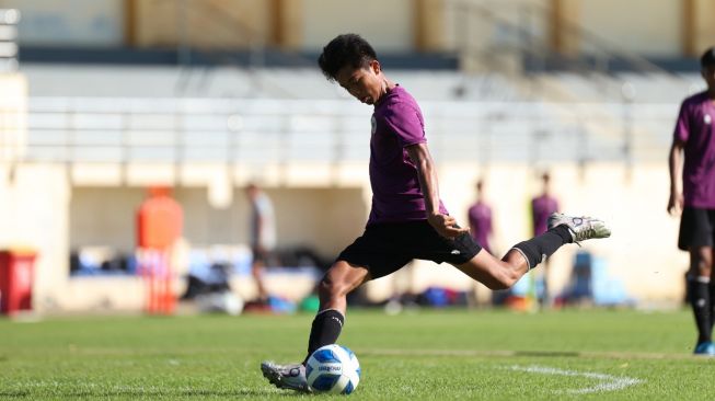 Muhammad Kafiatur Rizky Ingin Cetak Gol Bantu Timnas Indonesia U-16 Hancurkan Vietnam