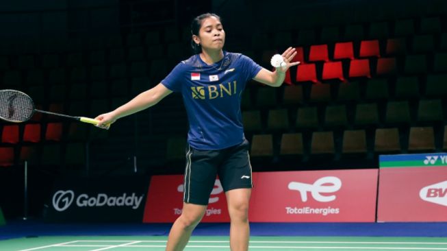 Gregoria Mariska Tunjung, tunggal putri Indonesia akan bertanding di Kejuaraan Dunia 2022 (PBSI/Twitter @INABadminton)