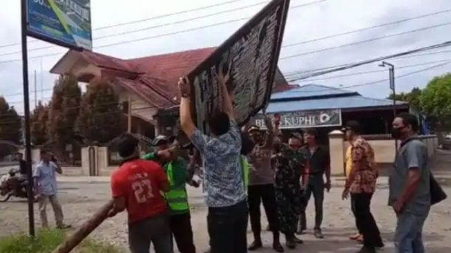 Dua Plang OKP di Binjai Dicabut, Ini Tujuannya