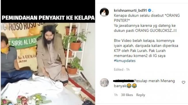 Brigjen Pol Krishna Murti Unggah Video Gus Samsudin Belah Kelapa: Kenapa Dukun Selalu Disebut Orang Pinter?