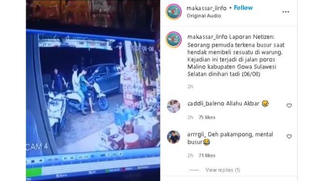 Terekam CCTV, Pria Ini Terkena Busur Panah saat Belanja di Toko Kelontong