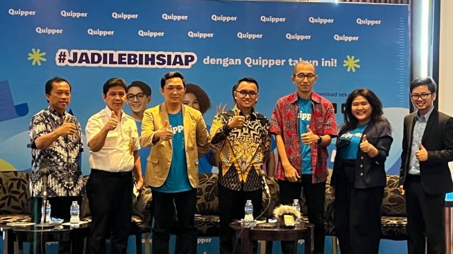 Quipper menyambut tahun ajaran baru . [Quipper]