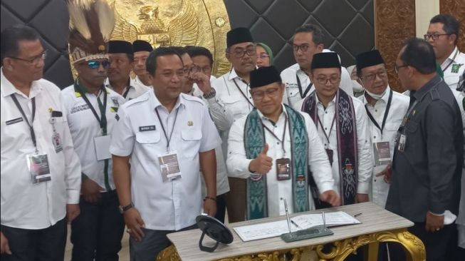 Daftarkan PKB Ikut Pemilu, Cak Imin di Hadapan Ketua KPU: Fraksi Kami Siap Berjuang agar Anggaran Pemilu Diperlancar