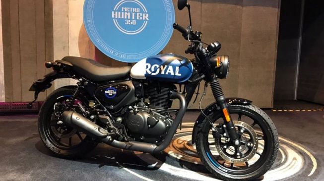 Royal Enfield Hunter 350, pesaing Honda CB350, ditujukan untuk pengendaraa yang berkelana di perkotaan. [Antara]