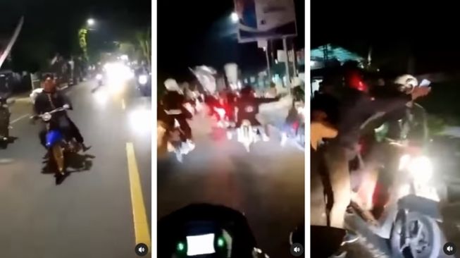 Viral, Video Sejumlah Pemotor Konvoi Sambil Bawa Sajam di Bogor, Publik Soroti Hukum di Indonesia Tidak Tegas