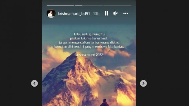Pesan Brigjen Krishna Murti yang menyentuh namun menohok soal karir [instagram]