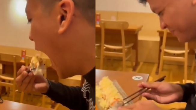 Ceweknya Belum Foto, Pria Ini Kembalikan Makanan yang akan Dikunyah