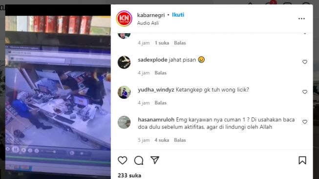 Kasir Indomaret Kena Gendam, Uang Rp 1 Juta Raib, Warganet Ngaku Seram