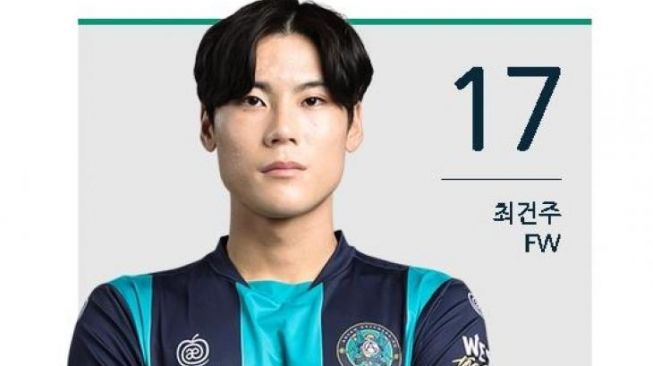 Profil Choi Geon-joo, Top Skor Ansan Greeners yang Puji Asnawi Mangkualam