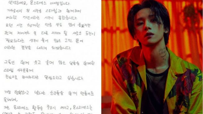 Resmi Tinggalkan Starship, I.M MONSTA X Tulis Surat Pribadi untuk Fans